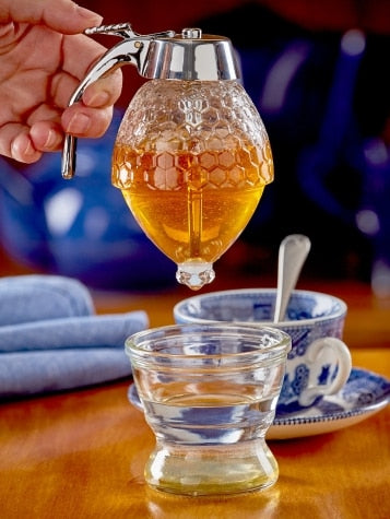 Honey Dispenser with Stand Honey Container